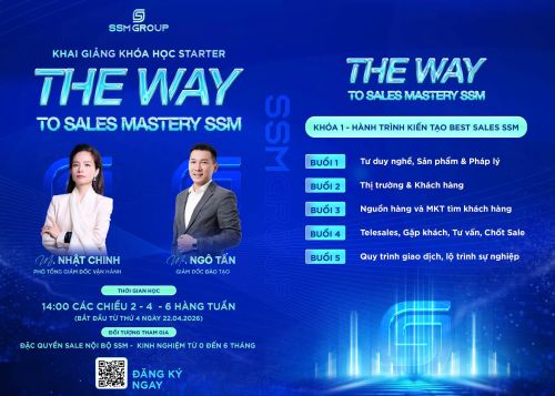 Thông tin khai giảng khóa học Starter: Bệ phóng trở thành Best Sales chuyên nghiệp của các chiến binh SSM Group