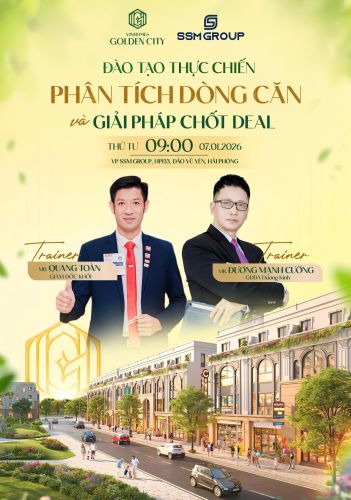 SSM Group đào tạo thực chiến Vinhomes Dương Kinh: Phân tích dòng căn & Giải pháp chốt deal