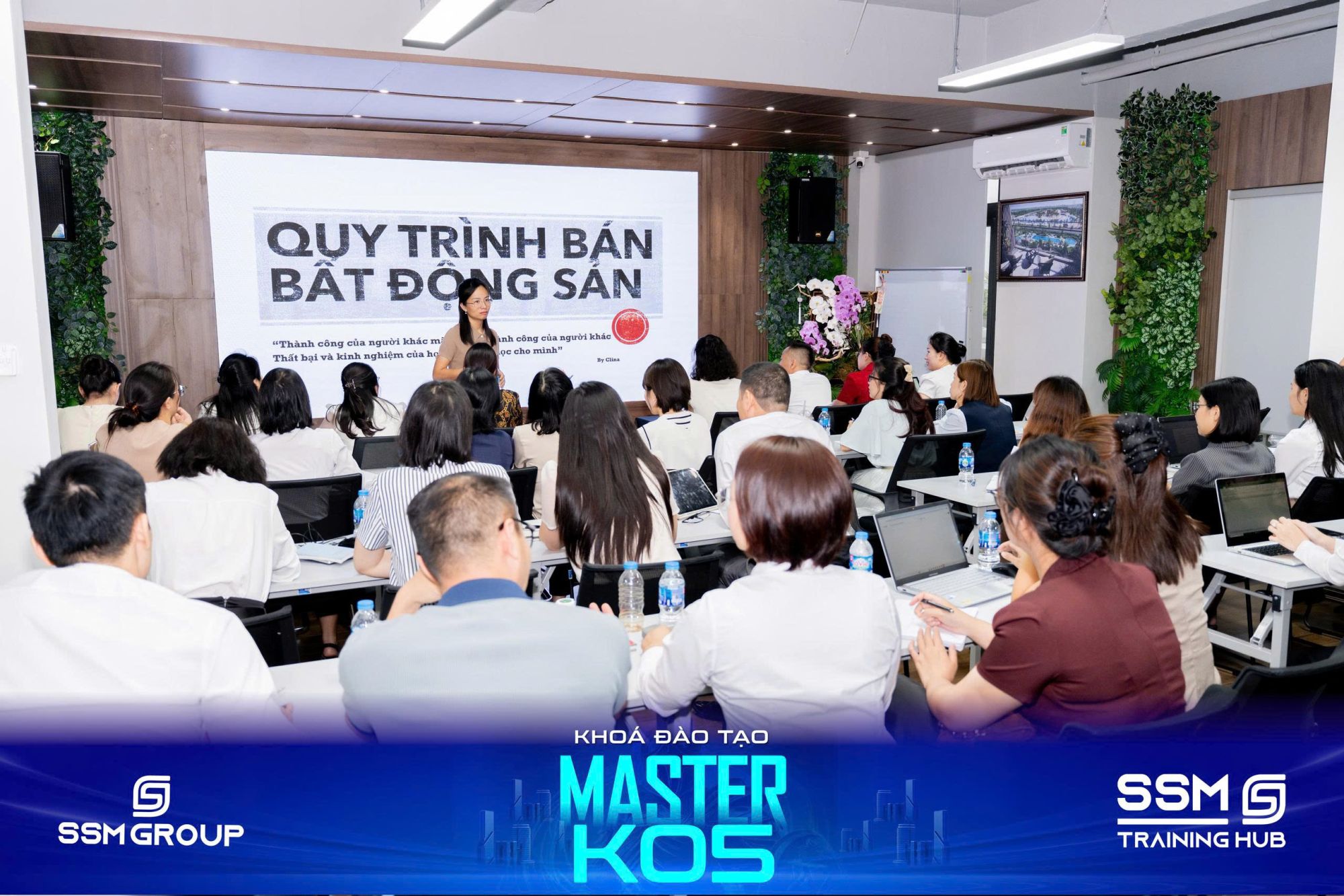 Phó Tổng Giám đốc Thường trực SSM Group Nguyễn Nhật Chinh dẫn dắt buổi ôn luyện MASTER K05